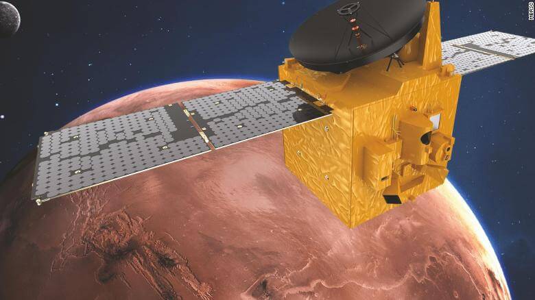 اولین تصاویر ارسال شده کاوشگر امید امارات از مریخ